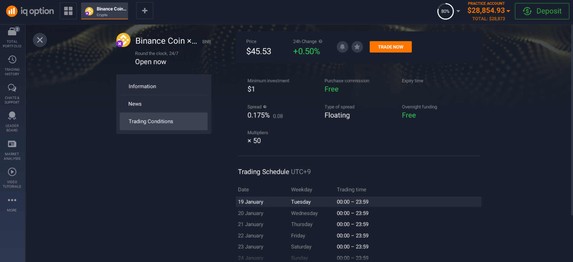 Binance coin trading conditions Binance coin trading conditions