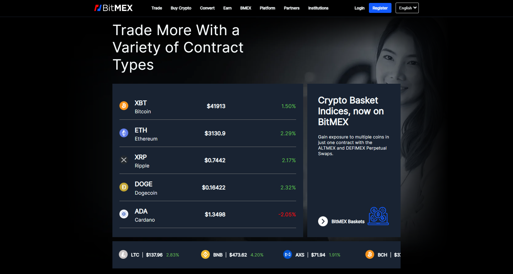 BitMEX offers variety of derivatives contracts BitMEX offers variety of derivatives contracts