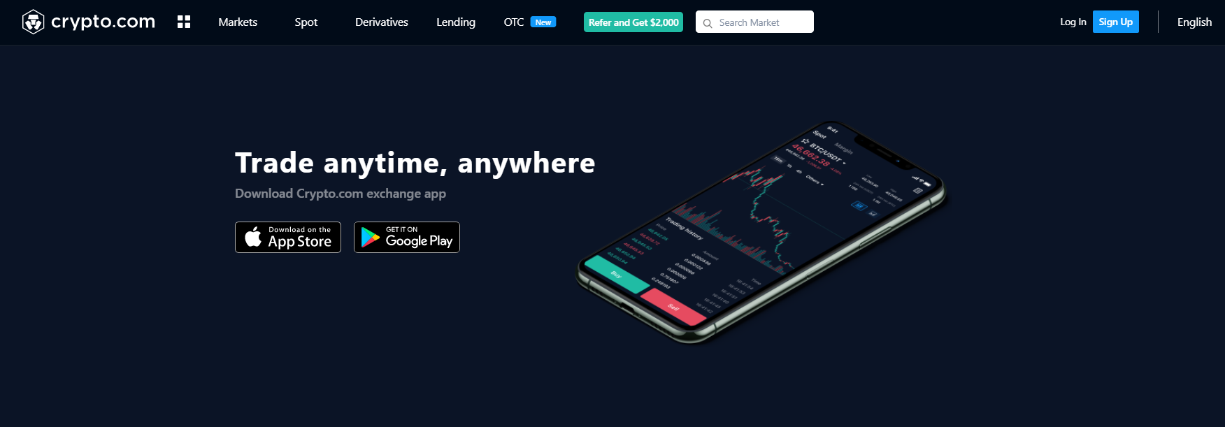 Crypto.com is also available in mobile app Crypto.com is also available in mobile app