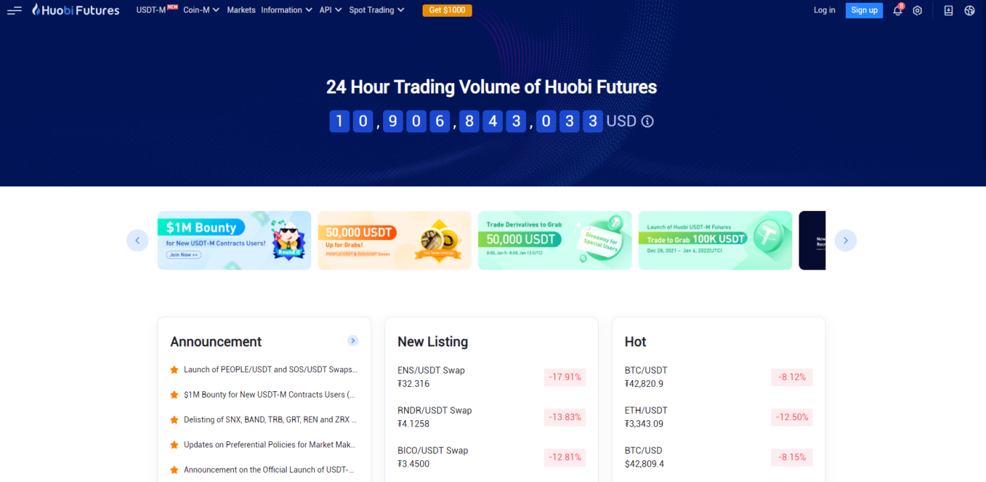 Huobi Global platform offers trading with crypto futures Huobi Global platform offers trading with crypto futures