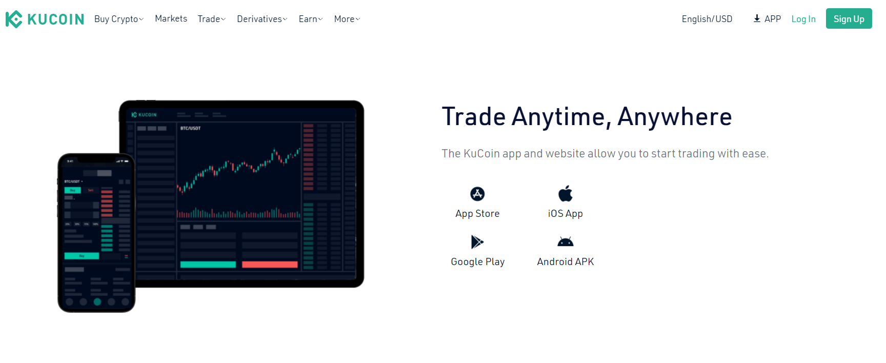 KuCoin derivatives trading platform offers mobile App KuCoin derivatives trading platform offers mobile App
