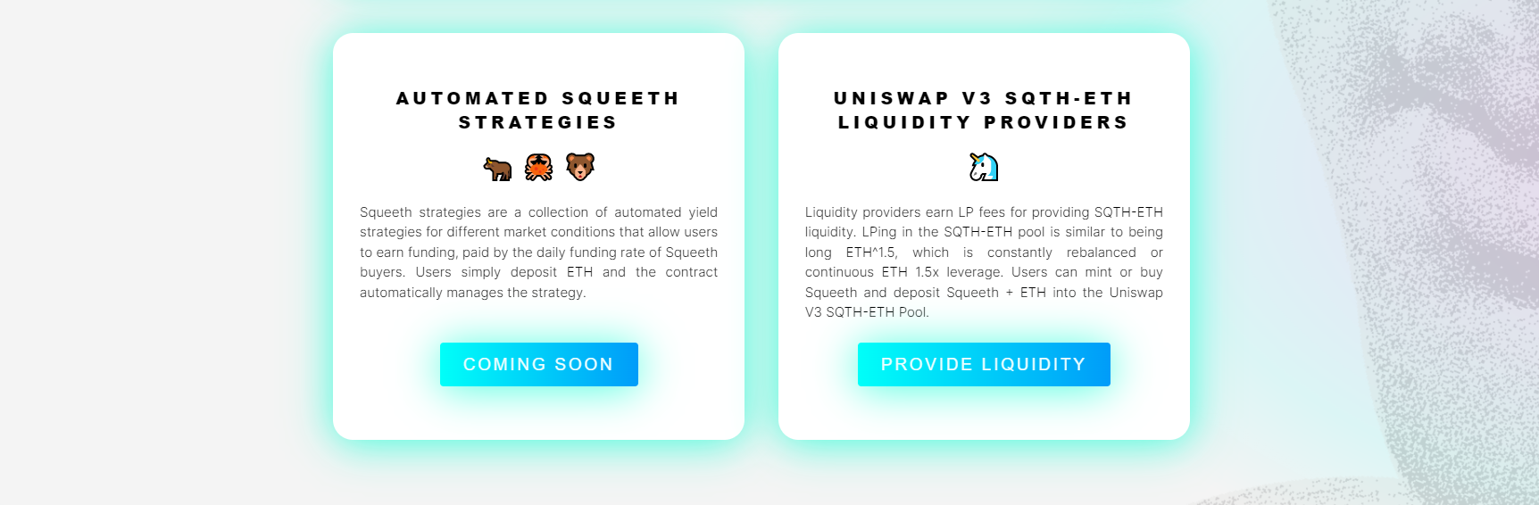 Opyn’s available assets are options for ETH Opyn’s available assets are options for ETH