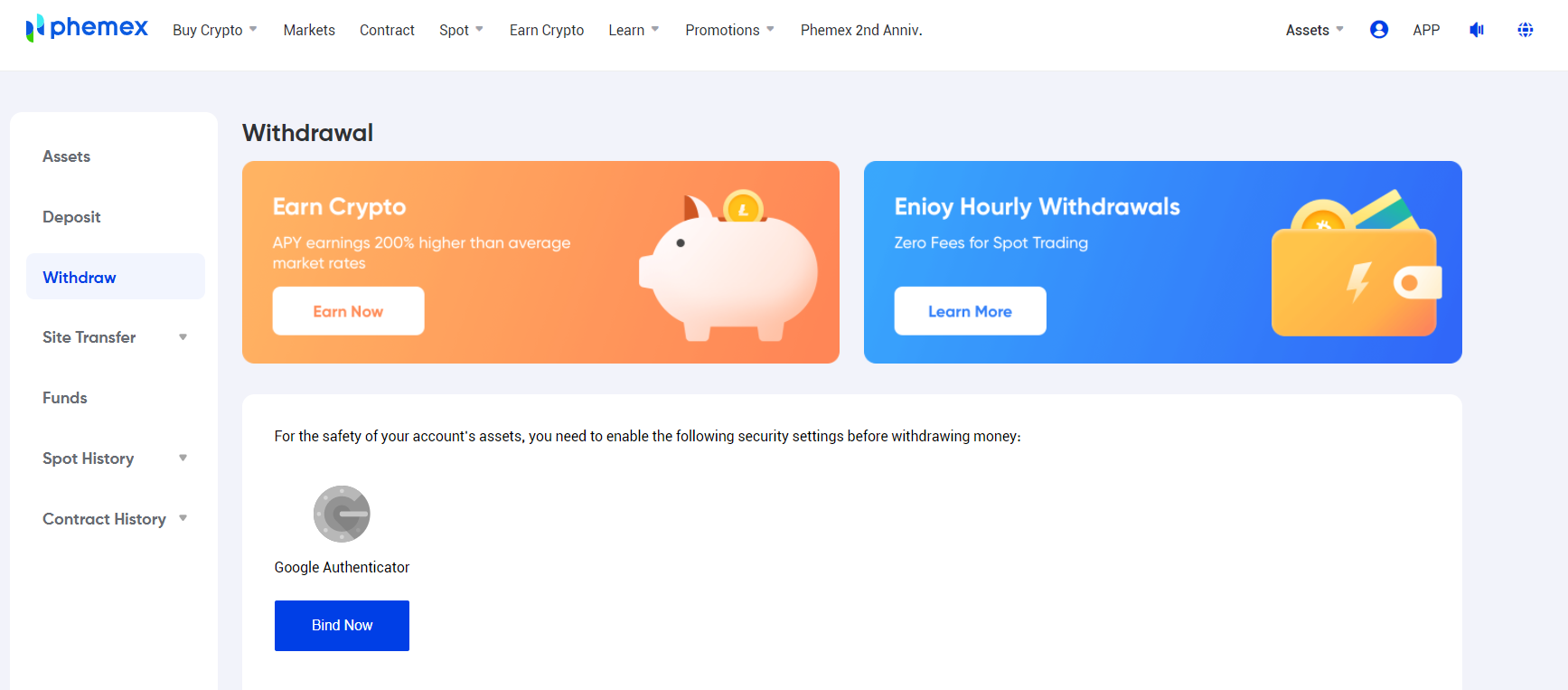 Phemex platform offers fast and safe transactions Phemex platform offers fast and safe transactions